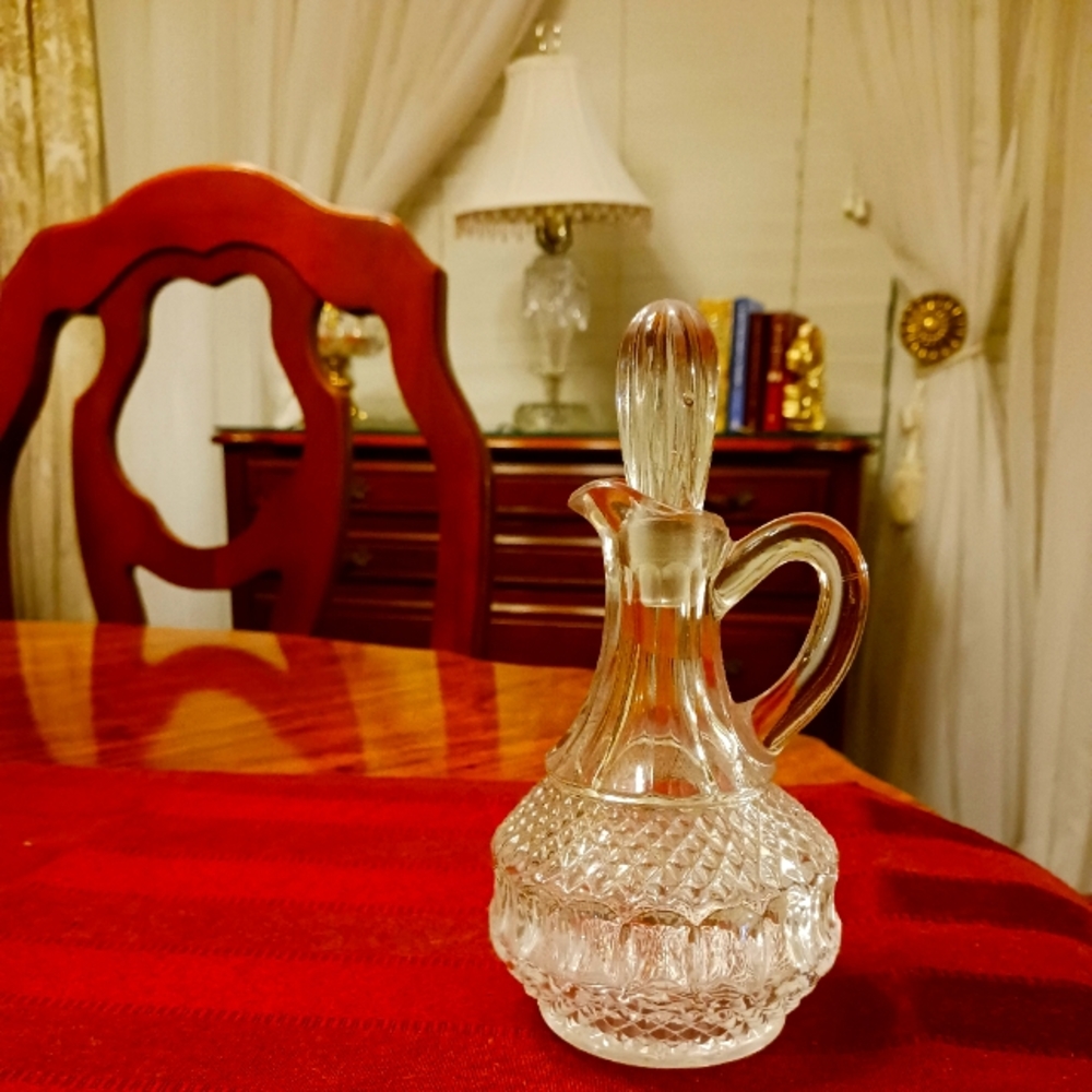 A Vintage oil and vinegar bottle